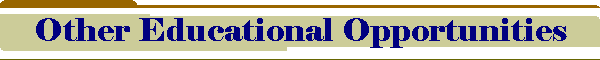 Other Educational Opportunities